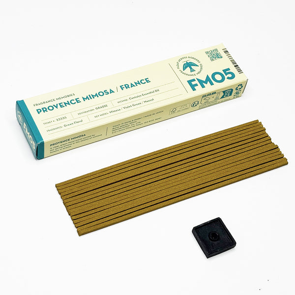 Nippon Kodo FRAGRANCE MEMORIES - FM 05 Provence Mimosa / France 15 Sticks (Mimosa Violet Green Muscat)