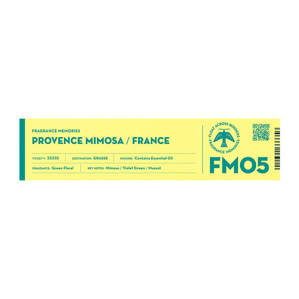 nippon kodo FRAGRANCE MEMORIES - FM 05 Provence Mimosa / France 15 sticks (Mimosa Violet Green Muscat)