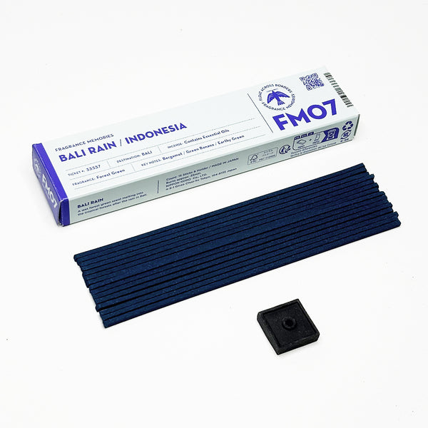 Nippon Kodo FRAGRANCE MEMORIES - FM 07 Bali Rain / Indonesia 15 Sticks (Bergamot Green Banana Earthy Green)