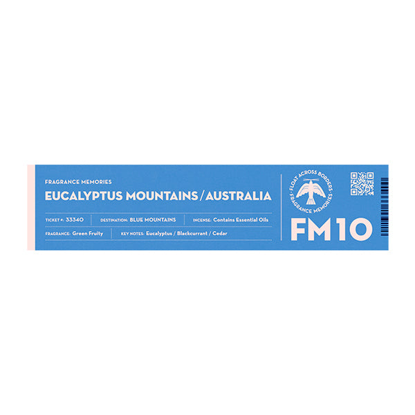 nippon kodo FRAGRANCE MEMORIES - FM 10 Eucalyptus Mountains / Australia 15 sticks (Eucalyptus Blackcurrant Cedar)