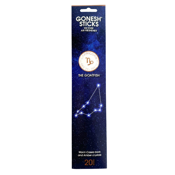 nippon kodo GONESH ZODIAC – Capricorn | Bamboo Incense 20 Sticks (Cassia Bark Amber Crystals)