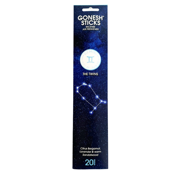 nippon kodo GONESH ZODIAC – Gemini | Bamboo Incense 20 Sticks (Citrus Bergamot Lavender Sandalwood)