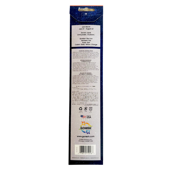Nippon Kodo GONESH ZODIAC – Leo | Bamboo Incense 20 Sticks (Mandarin Spice Sunflower)