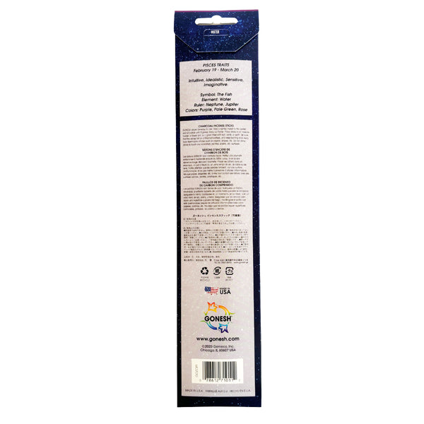 Nippon Kodo GONESH ZODIAC – Pisces | Bamboo Incense 20 Sticks (Citrus Verbena Sweet Clover Water Lily)