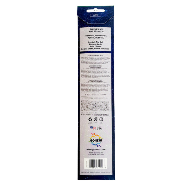 Nippon Kodo GONESH ZODIAC – Taurus | Bamboo Incense 20 Sticks (Vanilla Tobacco Soft Woods)