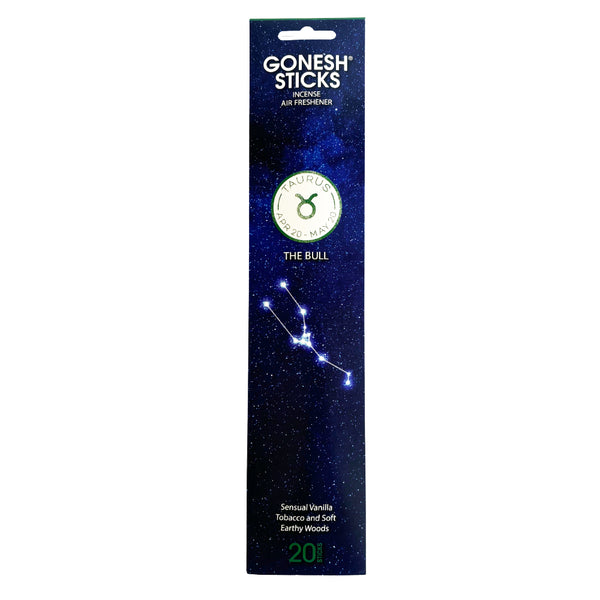 nippon kodo GONESH ZODIAC – Taurus | Bamboo Incense 20 Sticks (Vanilla Tobacco Soft Woods)