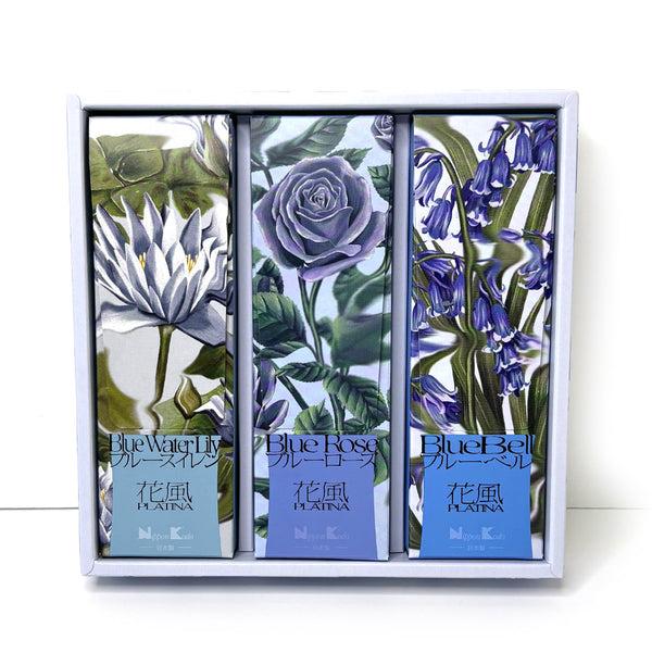 Nippon Kodo KA-FUH Platina GIFT SET - Blue Water Lily Blue Rose Blue Bell