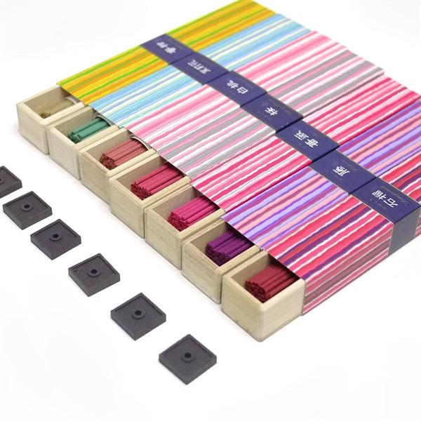 Nippon Kodo KAYURAGI - ASSORTMENT OF 7 FLORAL & FRUITY FRAGRANCES