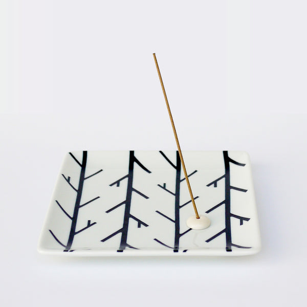 Nippon Kodo MOd MoTif CoLleCTiOn: Incense Plate - Square Woody