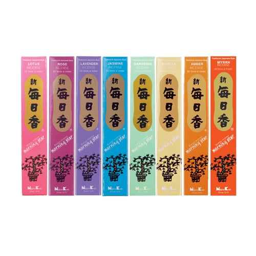nippon kodo MORNING STAR - Assortment of Morning Star 8 fragrances (Flower & Earthy)