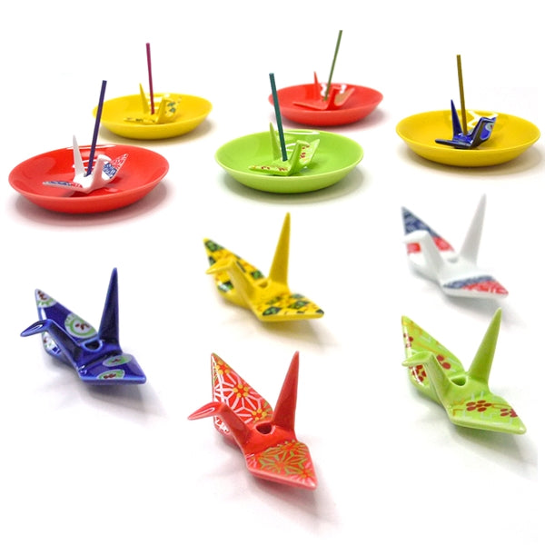 Nippon Kodo CRANE INCENSE HOLDER - Navy Brocade