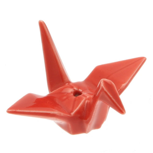 nippon kodo CRANE INCENSE HOLDER - Red