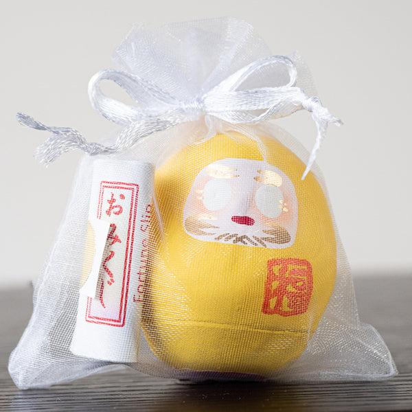 Nippon Kodo Daruma Doll - Yellow (Focus)