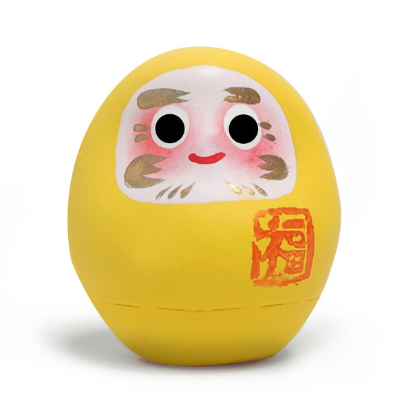 nippon kodo Daruma Doll - Yellow (Focus)