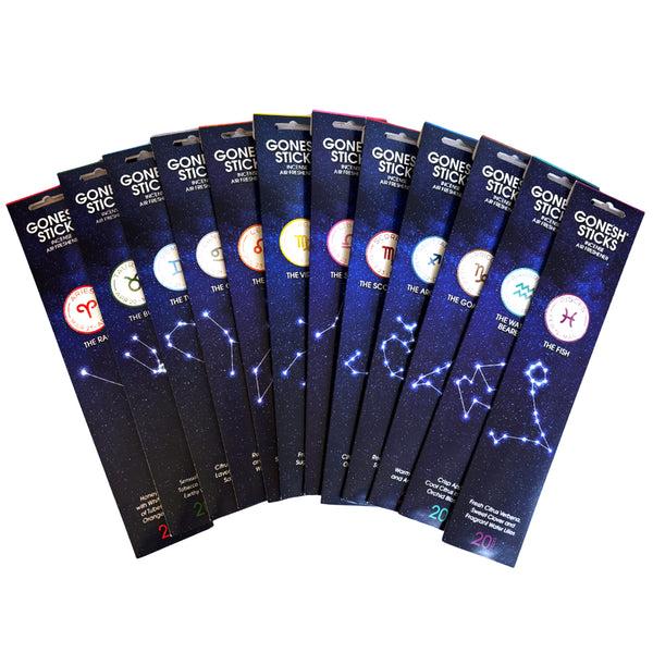 nippon kodo GONESH ZODIAC – Assortment of 12 Signs