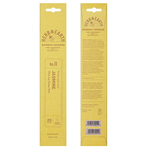 Nippon Kodo H&E - Jasmine - Bamboo Incense 20 Sticks