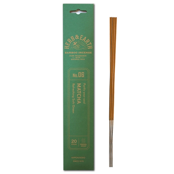 nippon kodo H&E - Matcha - Bamboo Incense 20 sticks