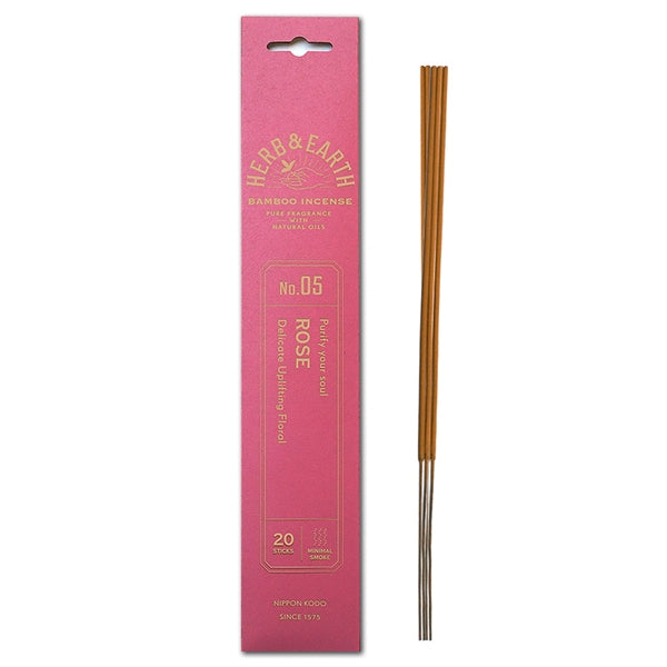 nippon kodo H&E - Rose - Bamboo Incense 20 sticks