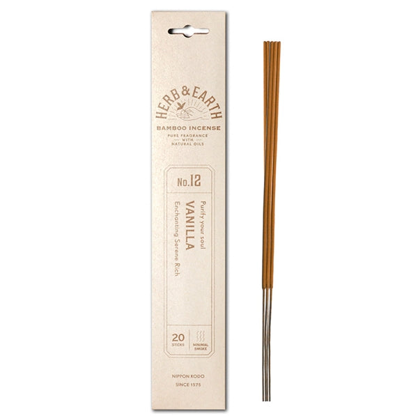 nippon kodo H&E - Vanilla - Bamboo Incense 20 sticks