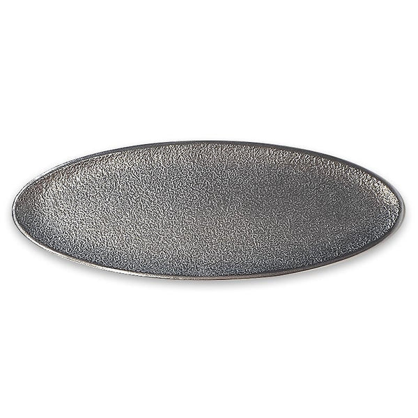 nippon kodo METAL INCENSE PLATE - Oval Silver