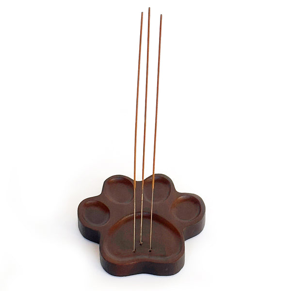 Nippon Kodo PAW PRINT Bamboo Incense Holder - Brown