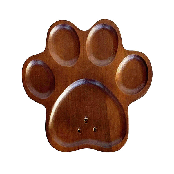 nippon kodo PAW PRINT Bamboo Incense Holder - Brown