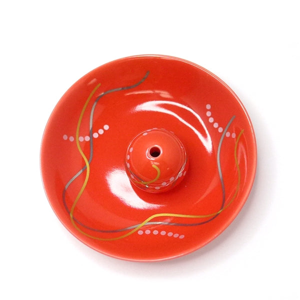Nippon Kodo TOGEI PLATE With Sphere Holder - Red