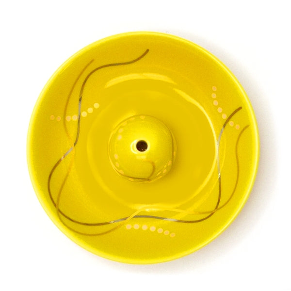 Nippon Kodo TOGEI PLATE With Sphere Holder - Yellow