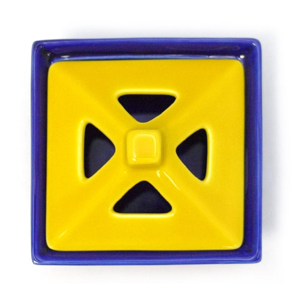 Nippon Kodo TOGEI SQUARE BURNER - Navy/Yellow