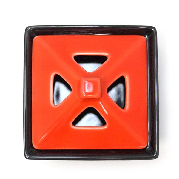 Nippon Kodo TOGEI SQUARE BURNER - Red/Black