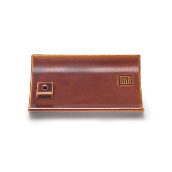 nippon kodo YUKARI Ceramic Plate - Brown