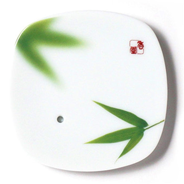 nippon kodo YUME-NO-YUME - CERAMIC PLATE - Bamboo Leaf