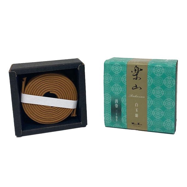Nippon Kodo RAKUZAN - Hakugyokuran (White Magnolia) 30 Coils