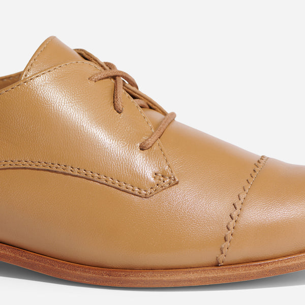 Nisolo Emilia Cap Toe Oxford Almond