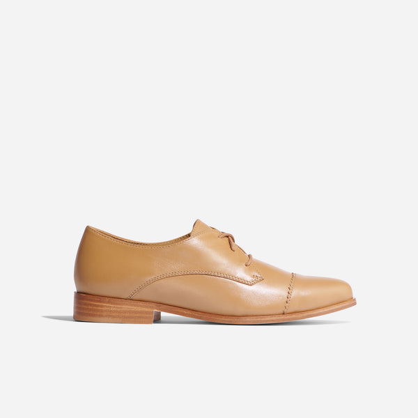 Nisolo Emilia Cap Toe Oxford Almond