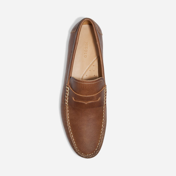 Nisolo Leo Penny Loafer Tobacco
