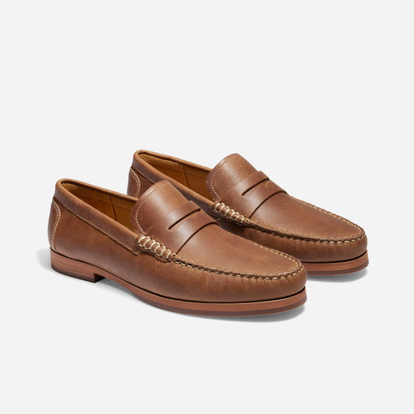 nisolo Leo Penny Loafer Tobacco