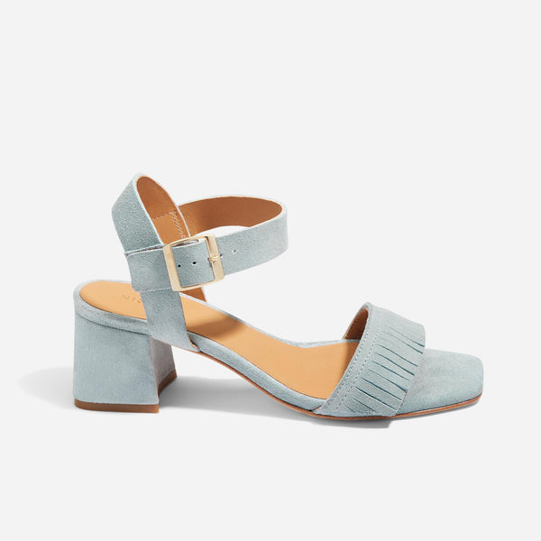 Nisolo Stella Fringe Heel Sandal