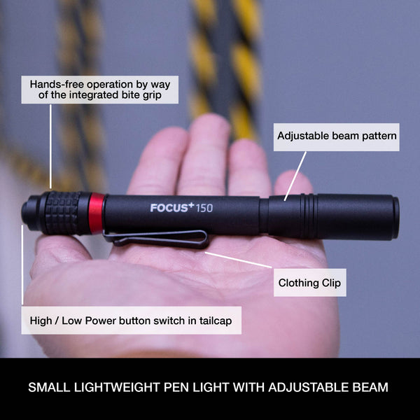 Niterider FOCUS+ 150 Handheld Flashlight With Bite Grip