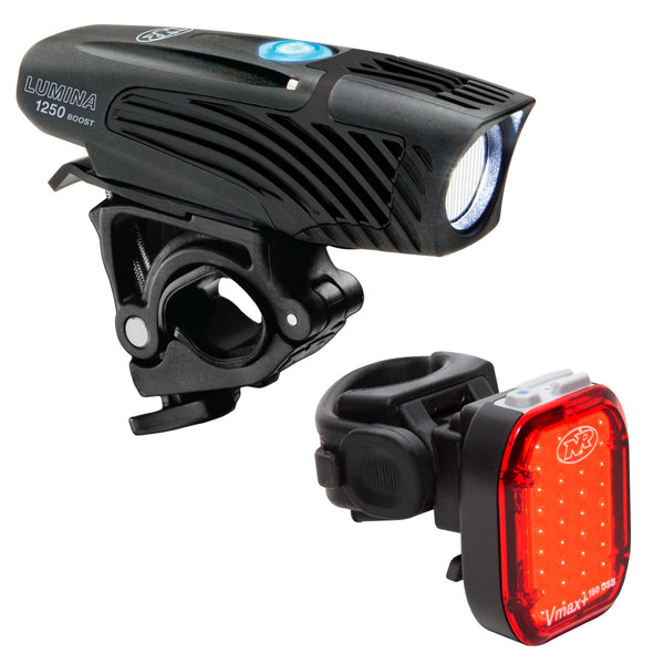 niterider Lumina™ 1250 Boost and Vmax+™ 180 Bike Light Set Combo