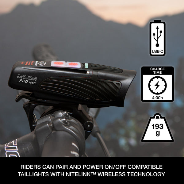 Niterider Lumina™ Pro 1550 Front Bike Light With NiteLink™