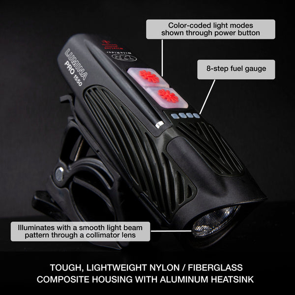 Niterider Lumina™ Pro 1550 Front Bike Light With NiteLink™