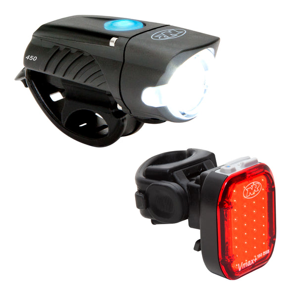 niterider Swift™ 450 and Vmax+™ 180 Combo Front and Rear Light Set