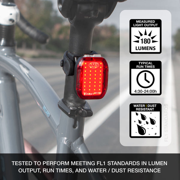 Niterider Swift™ 700 And Vmax+™ 180 Combo Front And Rear Light Set