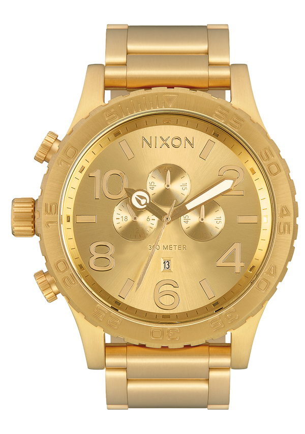 nixon 51-30 Chrono Watch | All Gold | Men's Stainless Steel