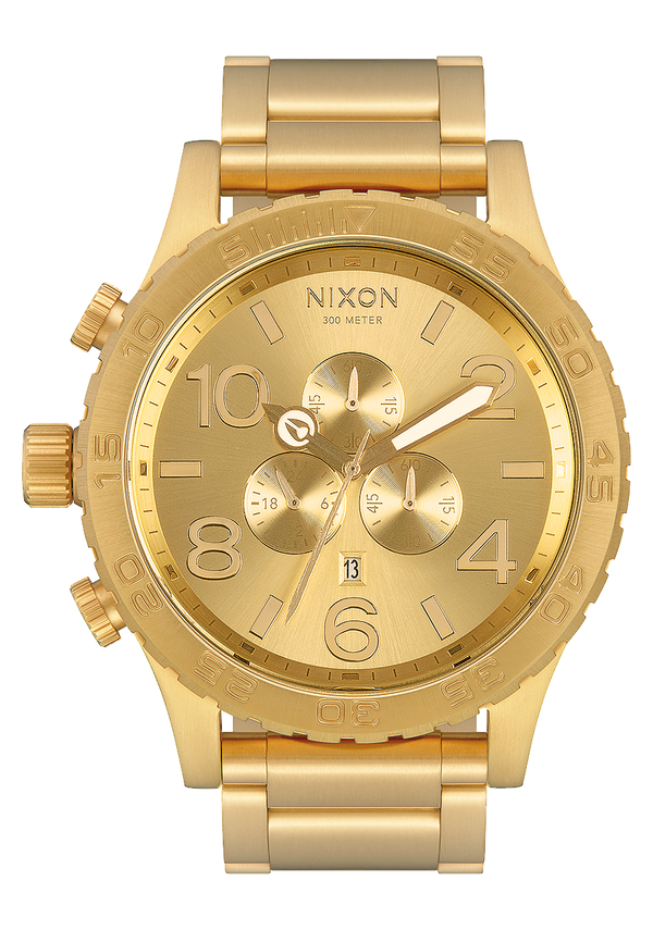 nixon 51-30 Chrono Watch | All Gold | Men's Stainless Steel
