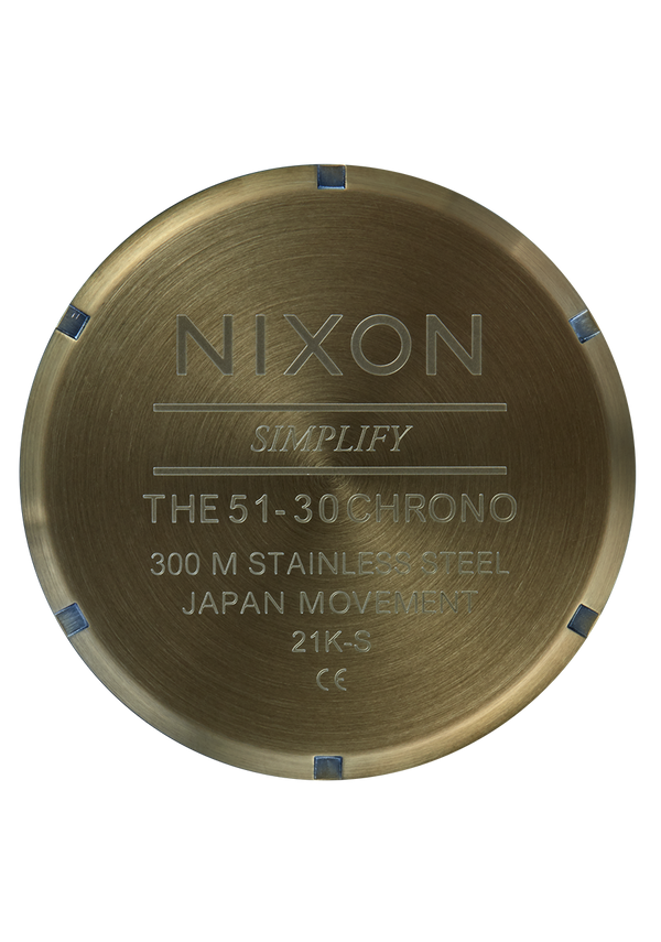 Nixon 51-30 Chrono Watch | Black Sunray / Surplus | Men's Stainless Steel