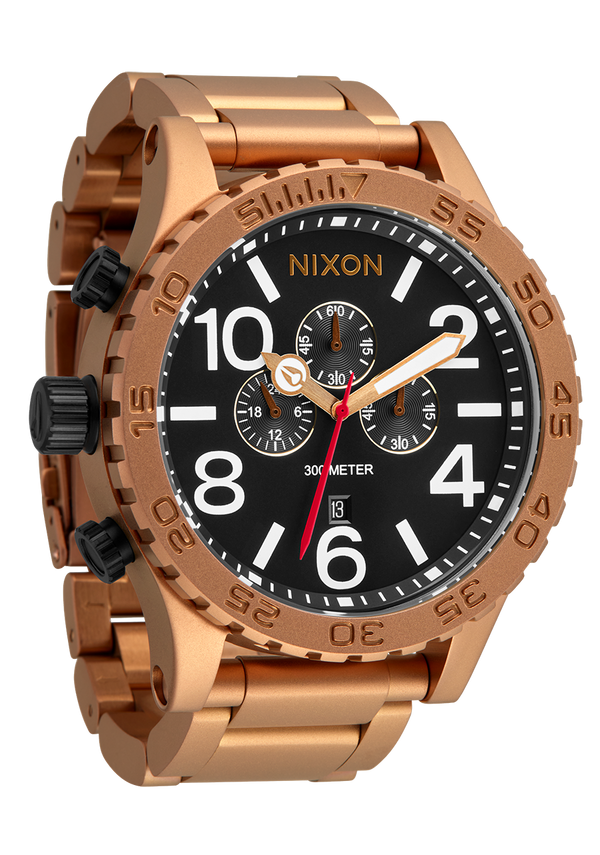 Nixon 51-30 Chrono Watch | Bronze / Black | Men's Stainless Steel