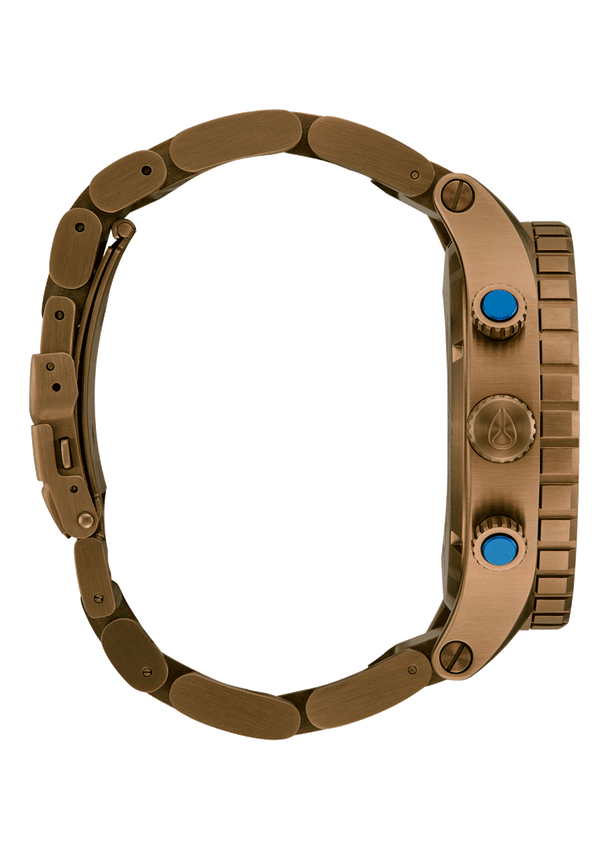 Nixon 51-30 Chrono Watch | Desert Gold / Arles Blue | Men's Stainless Steel