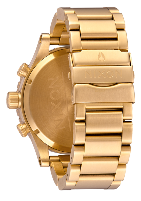 Nixon 51-30 Chrono Watch | Gold / Turquoise / Gold | Men's Stainless Steel Chronograph